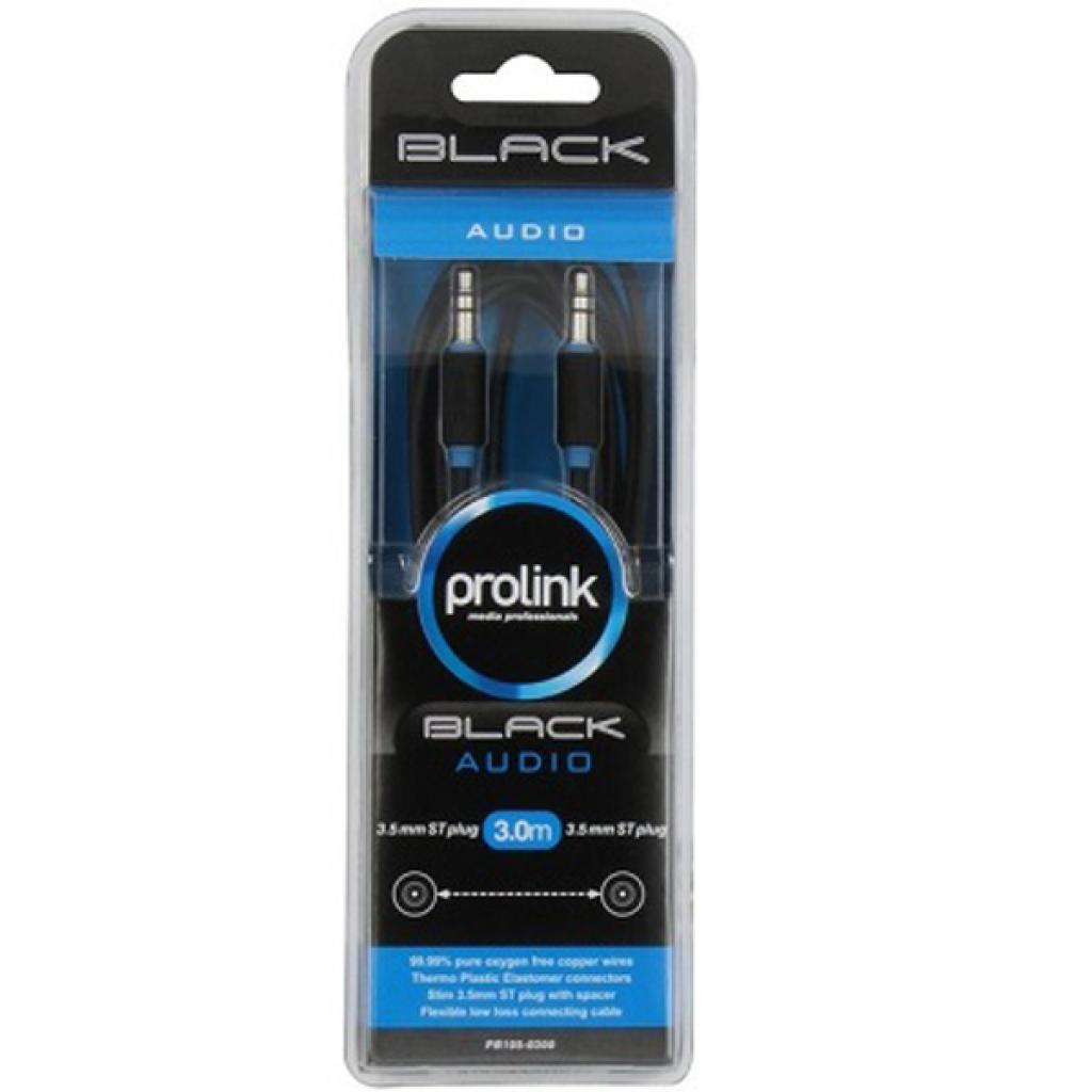 Кабель мультимедийный Jack 3.5mm M/Jack 3.5mm M 3.0m Prolink (PB105-0300) Diawest
