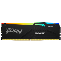 Модуль пам'яті для комп'ютера DDR5 16GB 5200 MHz Beast Black RGB Kingston Fury (ex.HyperX) (KF552C40BBA-16) Diawest