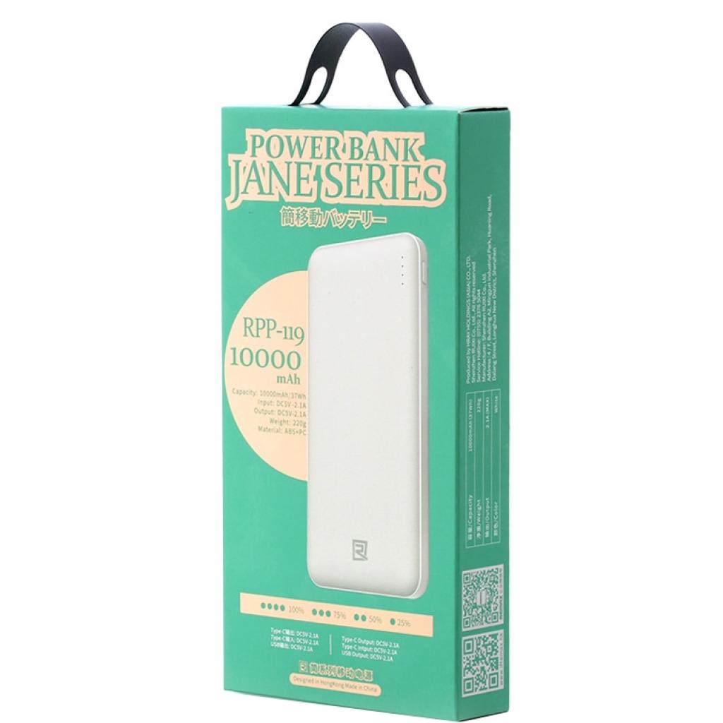 Батарея универсальная Remax Jane Power Bank 10000mAh, white (RPP-119-WHITE) Diawest