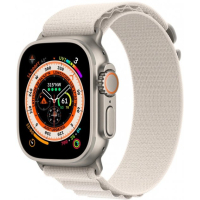 Смарт-часы Apple Watch Ultra GPS + Cellular, 49mm Titanium Case with Starlight Alpine Loop - Small (MQFQ3UL/A) Diawest