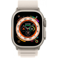 Смарт-часы Apple Watch Ultra GPS + Cellular, 49mm Titanium Case with Starlight Alpine Loop - Large (MQFT3UL/A) Diawest