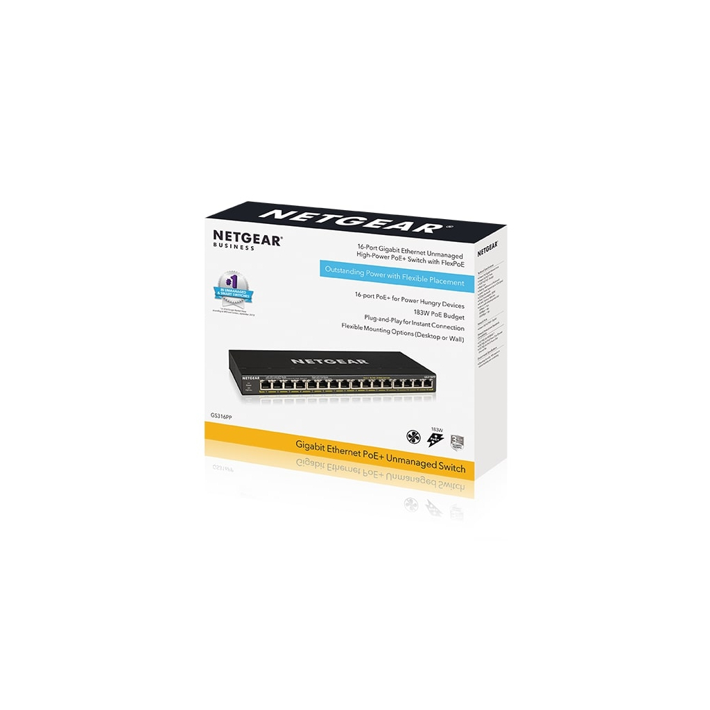 Коммутатор сетевой Netgear GS316PP-100EUS Diawest