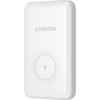 Батарея универсальная Canyon PB-1001 10000mAh, PD/18W, QC/3.0 +10W Magnet wireless charger, white (CNS-CPB1001W) Diawest