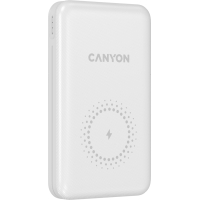 Батарея універсальна Canyon PB-1001 10000mAh, PD/18W, QC/3.0 +10W Magnet wireless charger, white (CNS-CPB1001W) Diawest