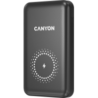 Батарея універсальна Canyon PB-1001 10000mAh, PD/18W, QC/3.0 +10W Magnet wireless charger, black (CNS-CPB1001B) Diawest