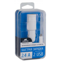 Зарядное устройство RivaCase USB, 2 порта, кабель micro USB White (VA4222 WD1 (White)) Diawest