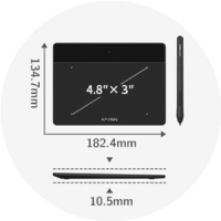 Графический планшет XP-Pen Deco Fun XS Pink (Deco Fun XS_R) Diawest