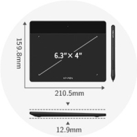 Графический планшет XP-Pen Deco Fun S Pink (Deco Fun S_R) Diawest