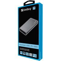 Батарея універсальна Sandberg 20000mAh, PD/88W+12W, USB-C, USB-A output: 5V/2.4A (12W max) (420-52) Diawest