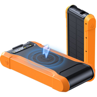 Батарея універсальна PowerPlant 20000mAh, PD/18W, QC3.0, USB-C, USB-A*2, Wireless, Solar panel Diawest