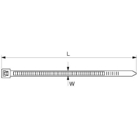 Стяжка PROSWISSCAR TW-006 4,8х250 мм 100 шт (000803) Diawest