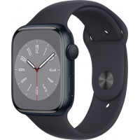 Смарт-годинник Apple Watch Series 8 GPS 45mm Midnight Aluminium Case with Midnight Sport Band - Regular (MNP13UL/A) Diawest