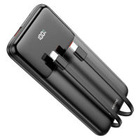Батарея універсальна BOROFONE BJ22 10000mAh PD/18W, QC/22.5W, FCP, AFC, black (6974443384567) Diawest