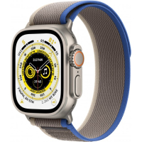 Смарт-часы Apple Watch Ultra GPS + Cellular, 49mm Titanium Case with Blue/Gray Trail Loop -M/L (MQFV3UL/A) Diawest