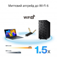 Сетевая карта Wi-Fi ASUS USB-AX56 AX1800 USB 3.0 WPA3 MU-MIMO OFDMA (USB-AX56) Diawest