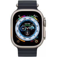 Смарт-часы Apple Watch Ultra GPS + Cellular, 49mm Titanium Case with Midnight Ocean Band (MQFK3UL/A) Diawest