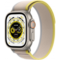 Смарт-часы Apple Watch Ultra GPS + Cellular, 49mm Titanium Case with Yellow/Beige Trail Loop M/L (MQFU3UL/A) Diawest