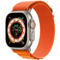Смарт-годинник Apple Watch Ultra GPS + Cellular, 49mm Titanium Case with Orange Alpine Loop -Large (MQFM3UL/A) Diawest