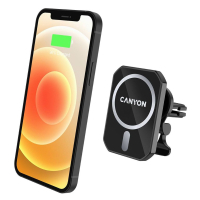 Универсальный автодержатель Canyon Magnetic car holder and wireless charger, C-15-01, 15W (CNE-CCA15B01) Diawest