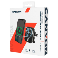 Універсальний автотримач Canyon Magnetic car holder and wireless charger, C-15-01, 15W (CNE-CCA15B01) Diawest