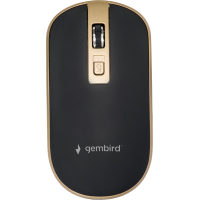 Мишка Gembird MUSW-4B-06-BG Wireless Black-Gold (MUSW-4B-06-BG) Diawest