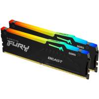 Модуль памяти для компьютера DDR5 32GB 5200 MHz Beast RGB Kingston Fury (ex.HyperX) (KF552C40BBA-32) Diawest
