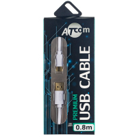 Дата кабель USB-C to Lightning 0.8m GOLD plated Atcom (A15277) Diawest