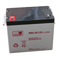 Батарея до ДБЖ MWPower AGM 12V-80Ah (MWL 80-12h) Diawest