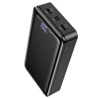 Батарея универсальная BOROFONE BJ8 Extreme 30000mAh Inp:USB-C/Micro-USB, Out:USB-A*2(5V/2A) black (6931474739971) Diawest