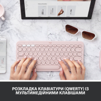 Клавиатура Logitech K380 Multi-Device Bluetooth UA Rose (920-009867) Diawest