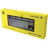 Клавіатура Hator Skyfall TKL PRO USB White (HTK-656) Diawest