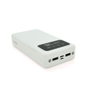 Батарея универсальная Linkage 20000mAh Input:Type-C/Micro-USB, Output:USB-A*2(2.1A), White/Black (LKP-27 / 28373) Diawest