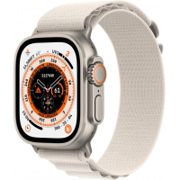 Смарт-годинник Apple Watch Ultra GPS + Cellular, 49mm Titanium Case with Starlight Alpine Loop - Medium (MQFR3UL/A) Diawest