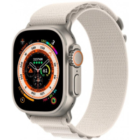 Смарт-часы Apple Watch Ultra GPS + Cellular, 49mm Titanium Case with Starlight Alpine Loop - Medium (MQFR3UL/A) Diawest