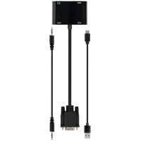 Перехідник Cablexpert VGA to HDMI/VGA+audio 3.5mm (A-VGA-HDMI-02) Diawest