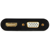 Перехідник Cablexpert VGA to HDMI/VGA+audio 3.5mm (A-VGA-HDMI-02) Diawest