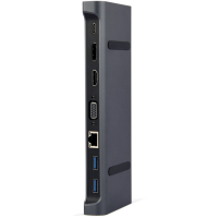 Концентратор Cablexpert USB-C 9-in-1 (USB-hub + HDMI/VGA/PD/CR/LAN/3.5mm) (A-CM-COMBO9-02) Diawest