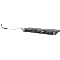Концентратор Cablexpert USB-C 9-in-1 (USB-hub + HDMI/VGA/PD/CR/LAN/3.5mm) (A-CM-COMBO9-02) Diawest