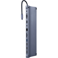 Концентратор Cablexpert USB-C 9-in-1 (USB-hub + HDMI/VGA/PD/CR/LAN/3.5mm) (A-CM-COMBO11-01) Diawest