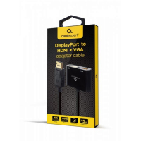 Перехідник Cablexpert DisplayPort to HDMI/VGA (A-DPM-HDMIFVGAF-01) Diawest