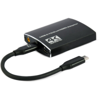 Концентратор Cablexpert USB-C to 2 HDMI (2 ind. screens)/PD/Аudio 3.5mm (A-CM-HDMIF2-01) Diawest