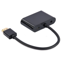 Перехідник Cablexpert HDMI to HDMI/VGA+audio 3.5mm (A-HDMIM-HDMIFVGAF-01) Diawest
