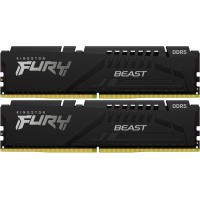 Модуль памяти для компьютера DDR5 64GB (2x32GB) 5600 MHz FURY Beast Black Kingston Fury (ex.HyperX) (KF556C40BBK2-64) Diawest