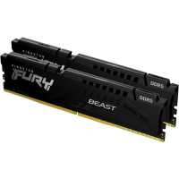 Модуль памяти для компьютера DDR5 64GB (2x32GB) 5600 MHz FURY Beast Black Kingston Fury (ex.HyperX) (KF556C40BBK2-64) Diawest