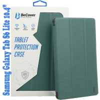 Чехол для планшета BeCover Soft Edge Pencil Mount Samsung Galaxy Tab S6 Lite 10.4 P610/P613/P615/P619 Dark Green (708353) Diawest