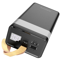 Батарея универсальная BOROFONE BJ18A Coolmy 30000mAh Inp:USB-C/Micro-USB, Out:USB-A*2(5V/2A) black (6974443381399) Diawest
