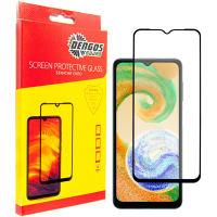 Скло захисне Dengos Full Glue Samsung Galaxy A04 black frame (TGFG-238) Diawest
