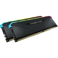 Модуль памяти для компьютера DDR4 16GB (2x8GB) 3200 MHz Vengeance RGB RS Black Corsair (CMG16GX4M2E3200C16) Diawest