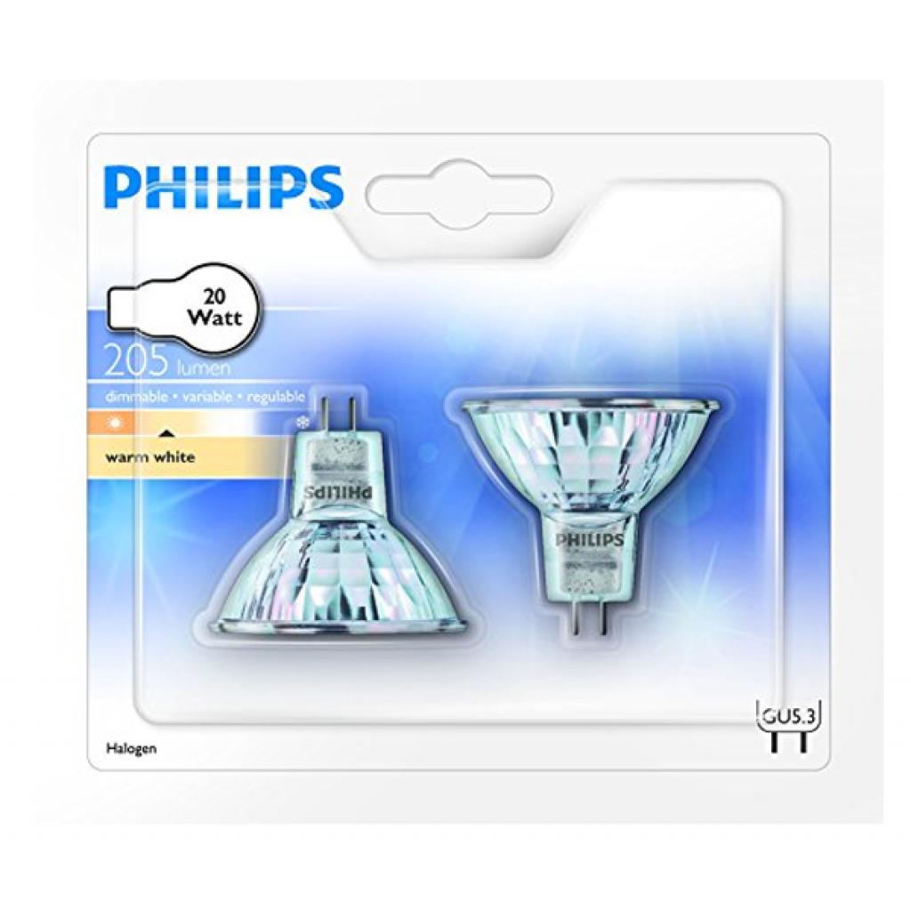 Лампочка Philips GU5.3 20W 12V 36D 2BC/10 Hal-Dich 2y (8711500413215) Diawest