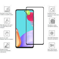 Скло захисне Drobak Samsung Galaxy M52 5G Black Frame A+ (616138) Diawest